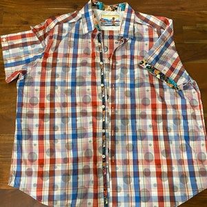 Robert Graham short sleeve button up men’s shirt